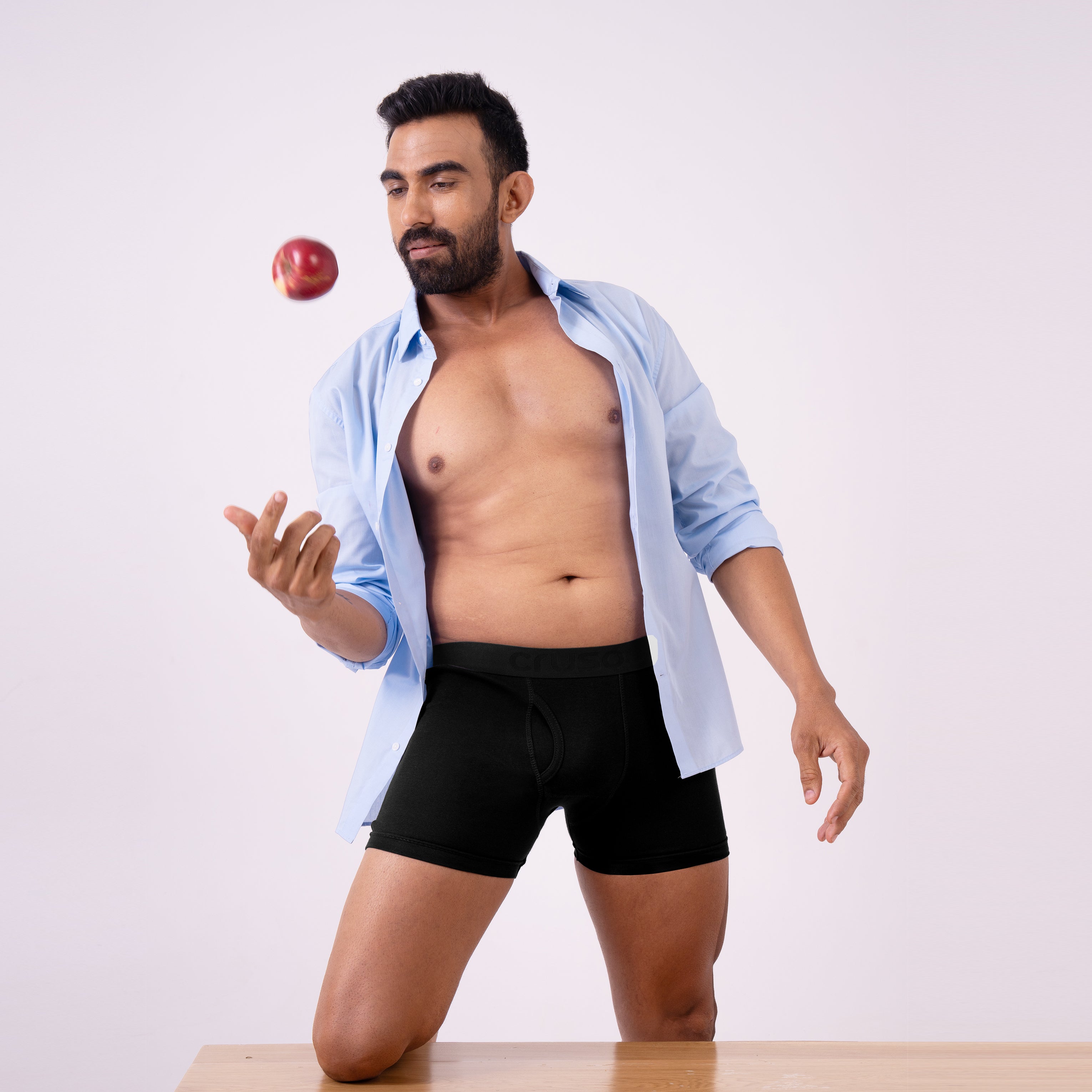 Stud Boxer with Double-Layer Support, Premium Fabric for Non-itch experience.